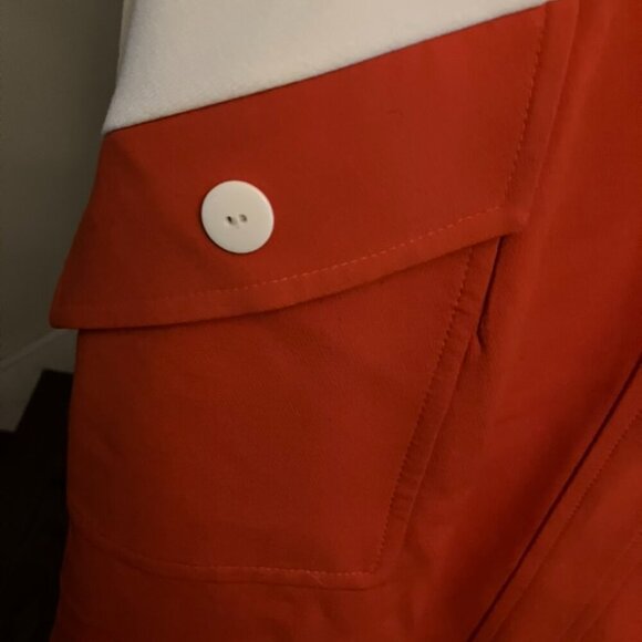 Marmelade Mod Orange and White Dress - Picture 4 of 7